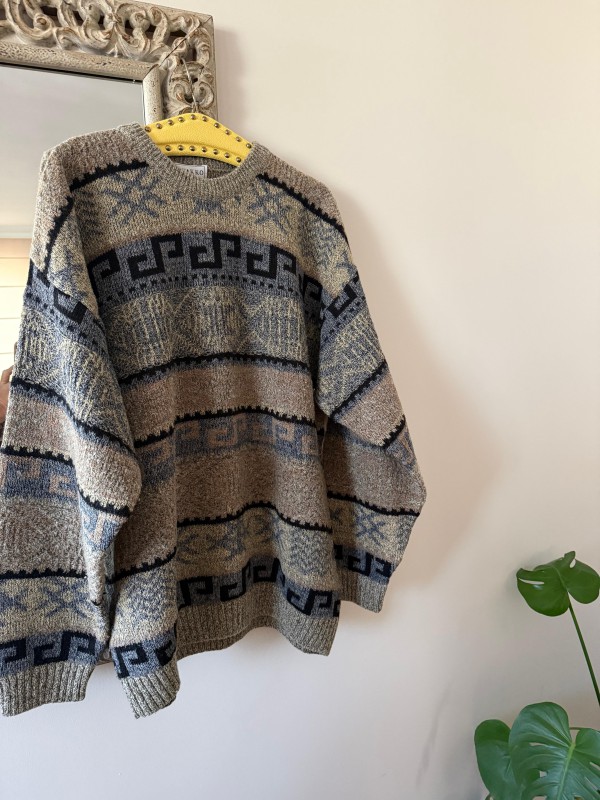 Vakko Vintage  Jakarlı Kazak 