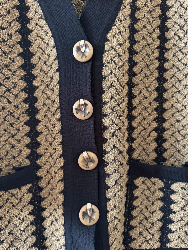 Vintage Bürümcük Dokulu Hırka 