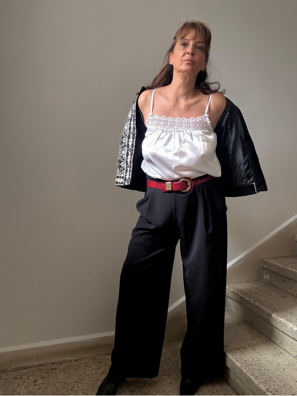 Vintage özel dikim kahverengi  tüvit takım