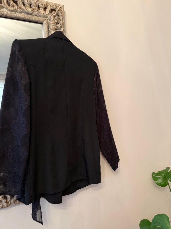 Vintage 80s Siyah Abiye Ceket 