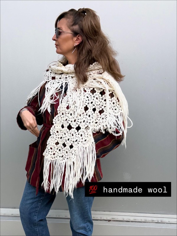 Vintage Handmade Şal