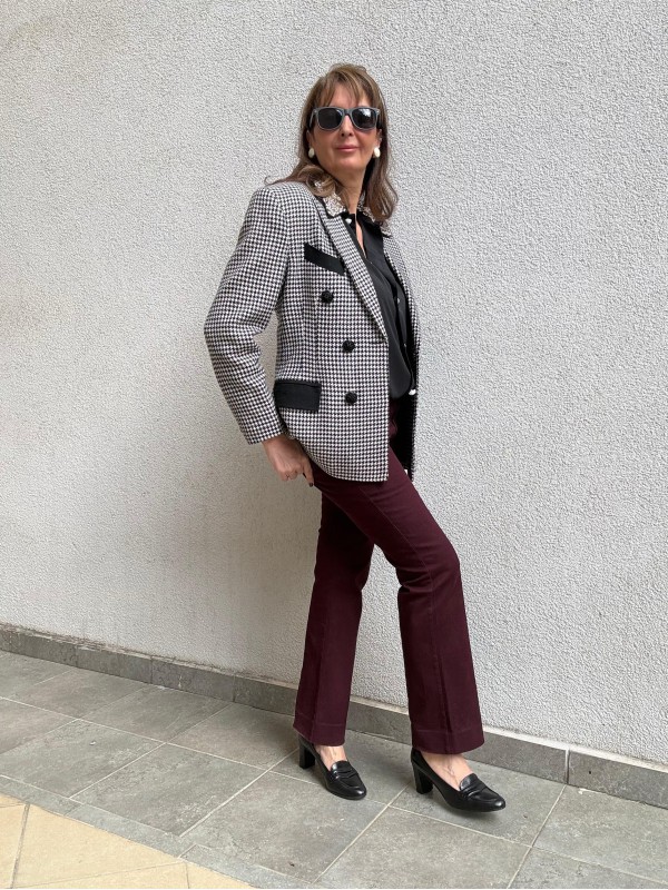 Vintage Kazayağı Yün Ceket