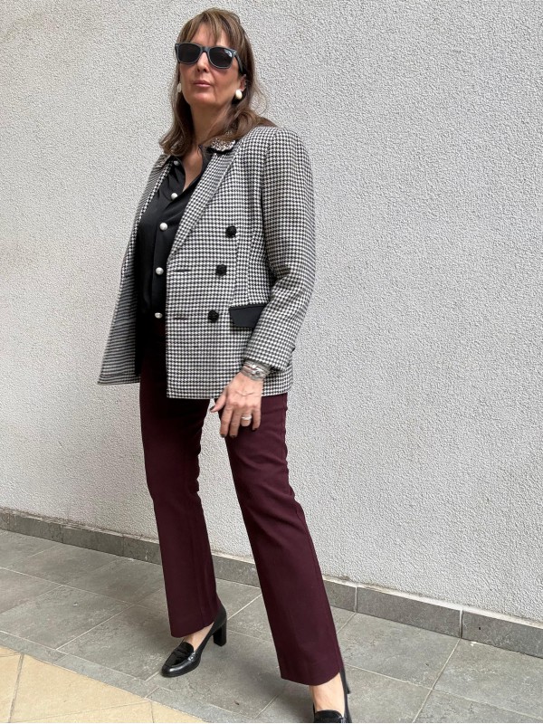 Vintage Kazayağı Yün Ceket