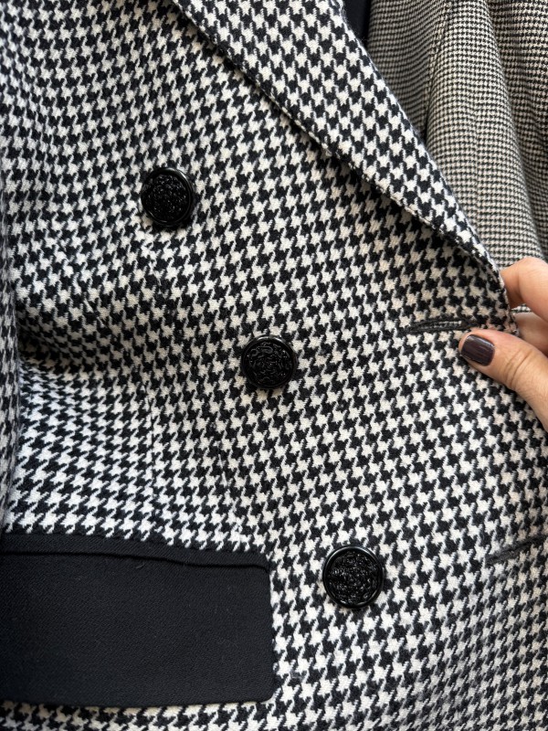 Vintage Kazayağı Yün Ceket