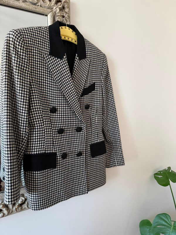 Vintage Kazayağı Yün Ceket