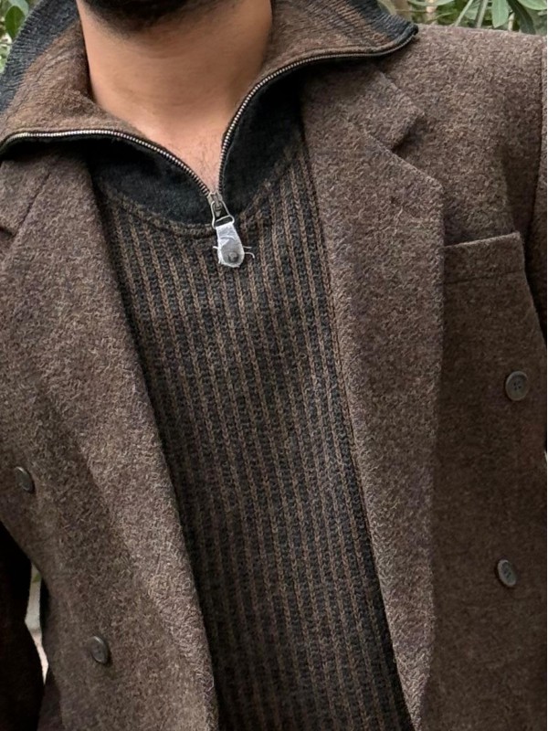 Vintage Balıksırtı Kruvaze Blazer