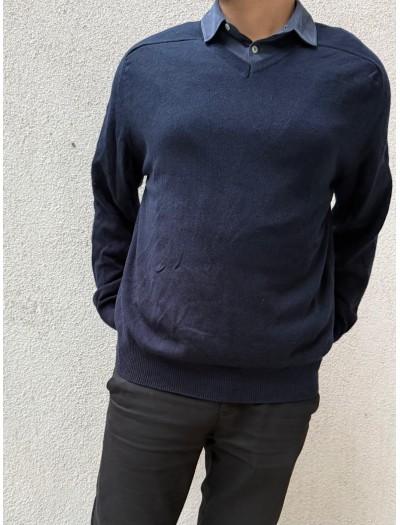 M&S - Lambswool V Yaka Kazak