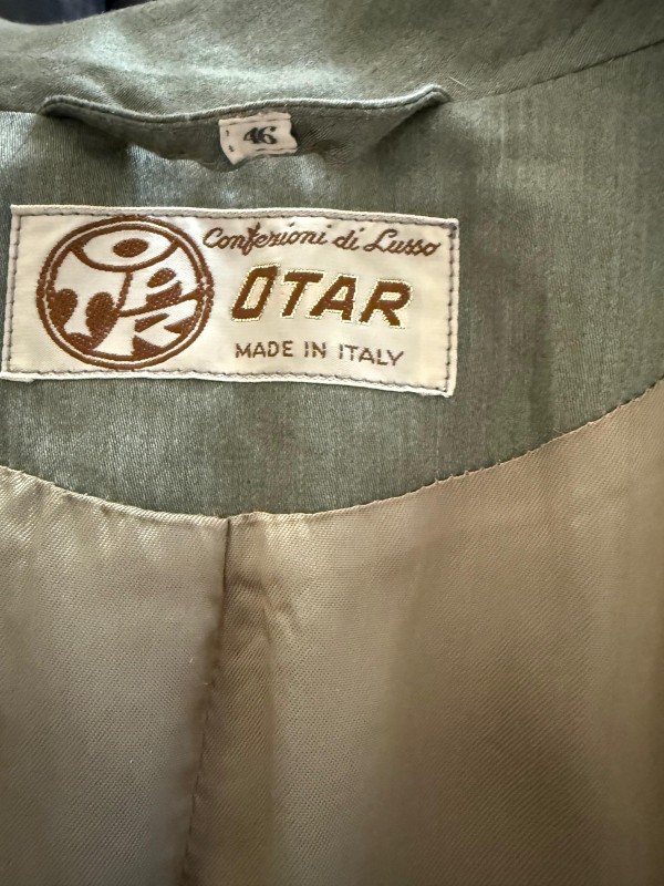 Vintage Made in Italy Haki Trençkot 