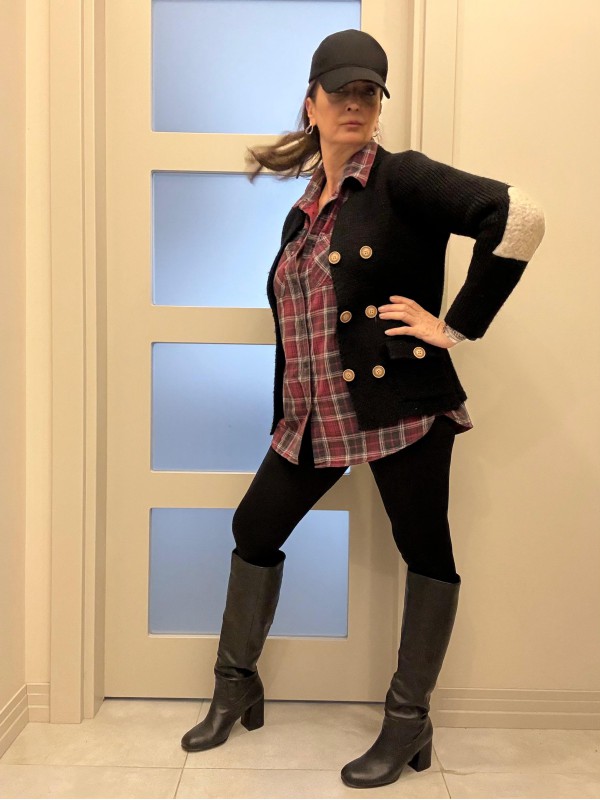 Vintage Hand Made Yün Kruvaze Hırka / Ceket