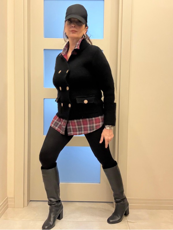 Vintage Hand Made Yün Kruvaze Hırka / Ceket