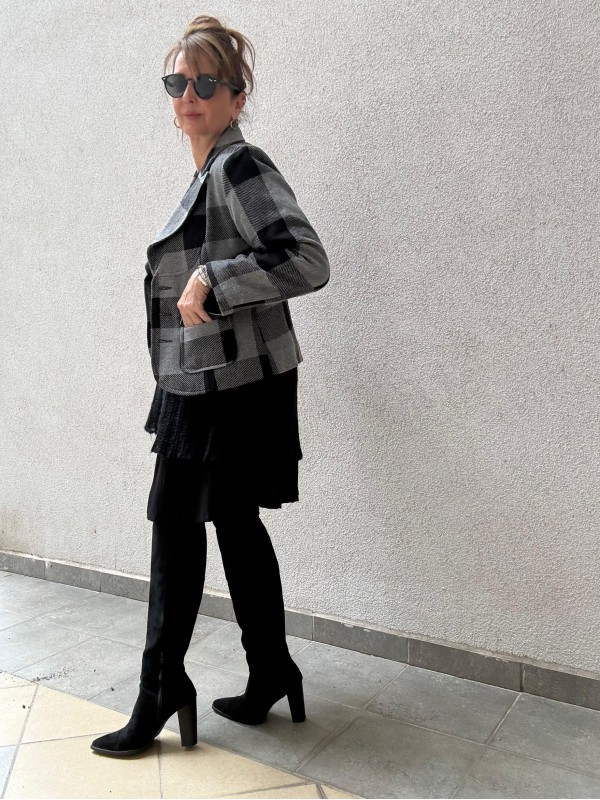 Vintage Ekose Ceket / Kaban