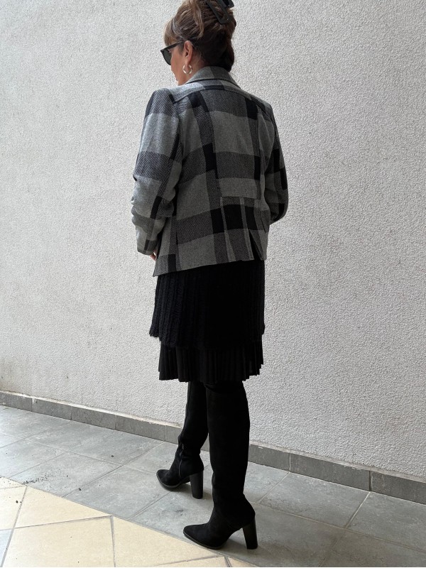 Vintage Ekose Ceket / Kaban