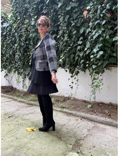 Vintage Ekose Ceket / Kaban