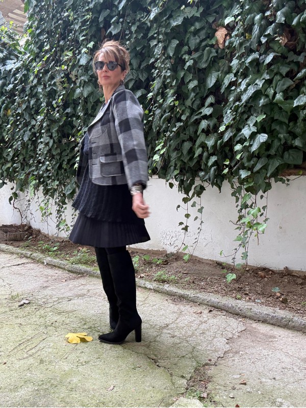 Vintage Ekose Ceket / Kaban