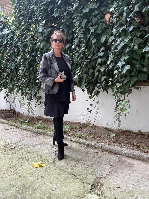 Vintage Ekose Ceket / Kaban