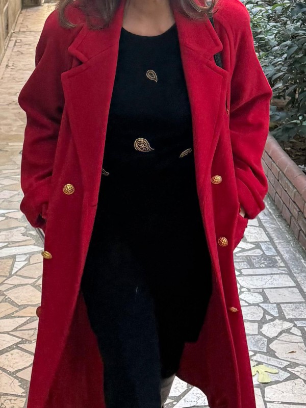 Vintage L'Ultima Boncuk işlemeli Kazak