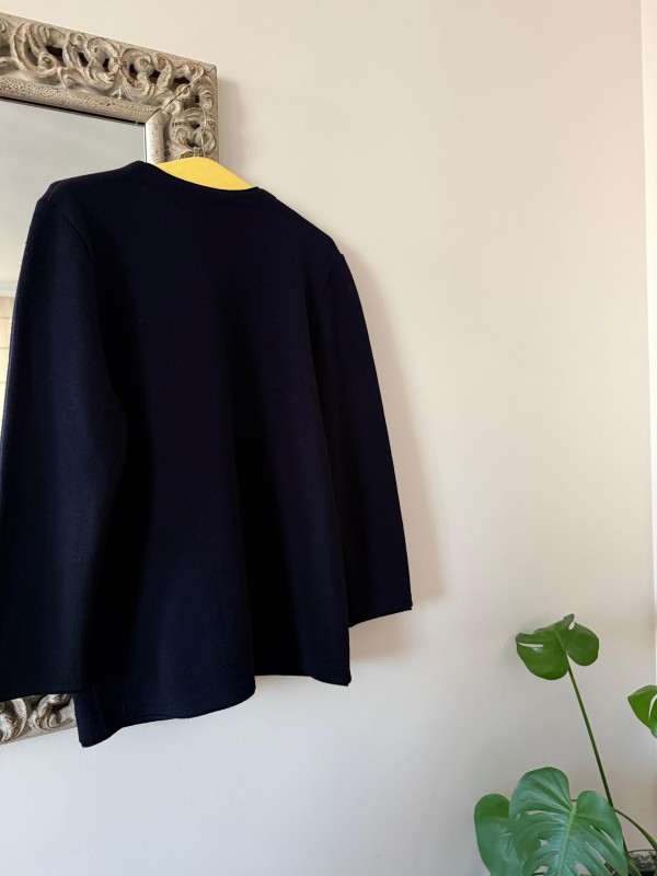 Vintage Hey Triko Çelik Örme Hırka / Ceket