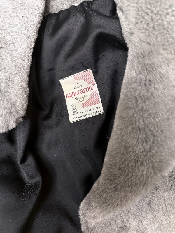 Premium Vintage Made in Germany Gri Peluş