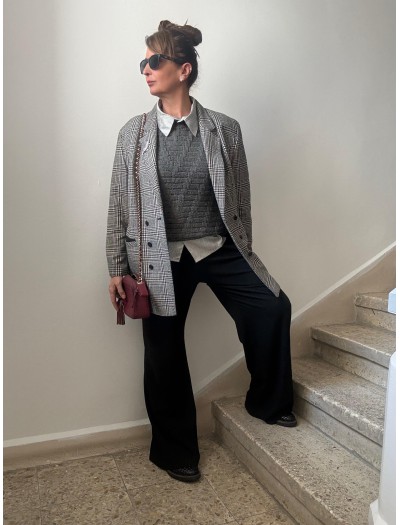 Vintage C&A Yün & Kaşmir Ekose Ceket 