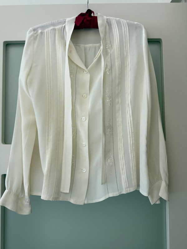 Vintage Marianne Von Osten İpek Gömlek