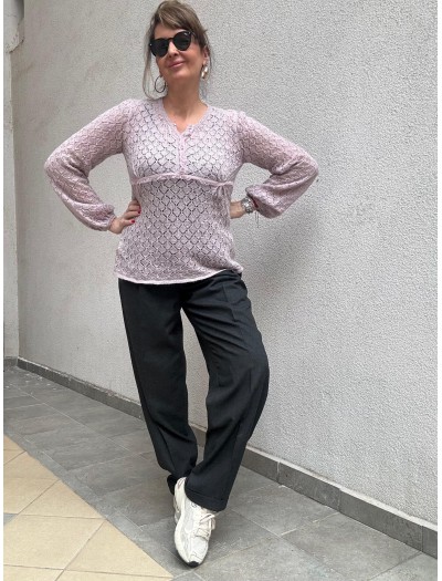 Vintage Lila Ajurlu Kazak