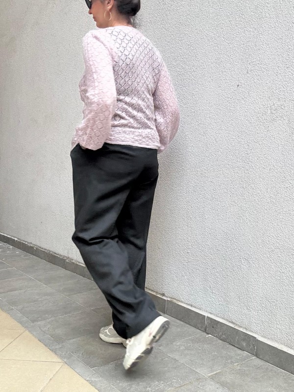 Vintage Lila Ajurlu Kazak