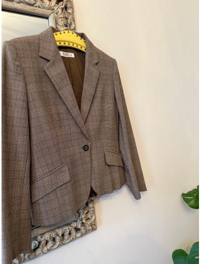 Marella Kahverengi Ekose Ceket 