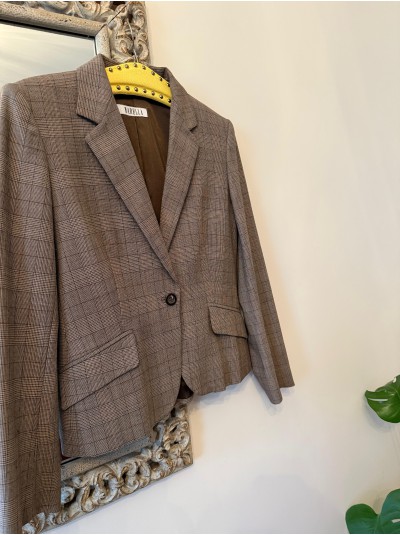 Marella Kahverengi Ekose Ceket 