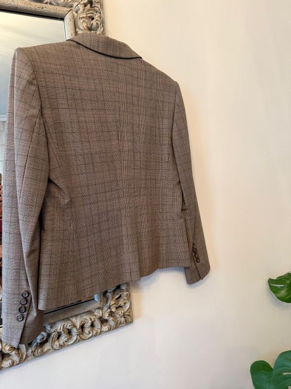 Marella Kahverengi Ekose Ceket 