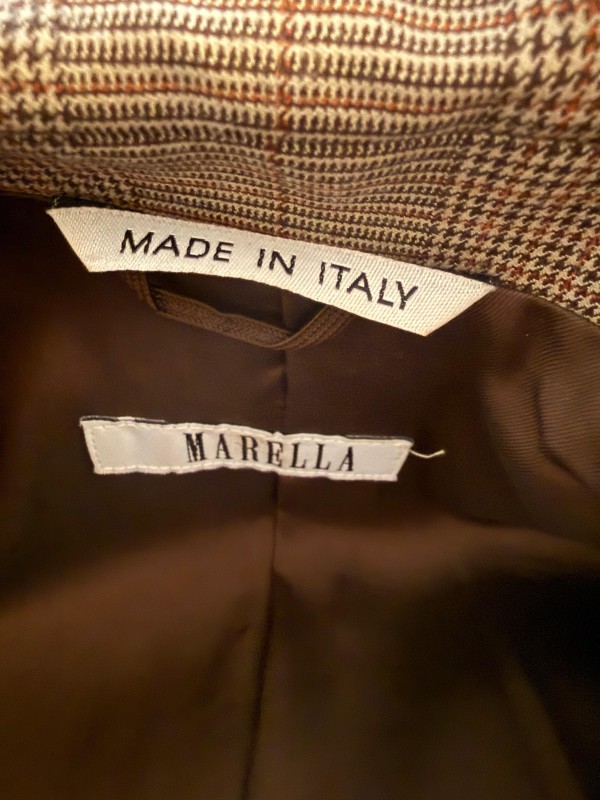 Marella Kahverengi Ekose Ceket 