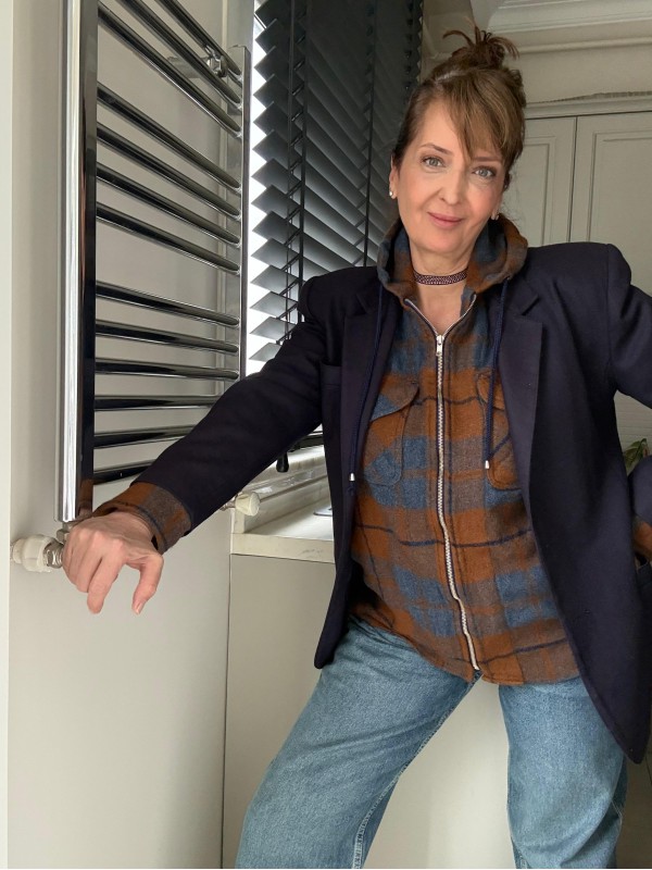 Vintage Made in USA Kapüşonlu Oduncu Gömlek 