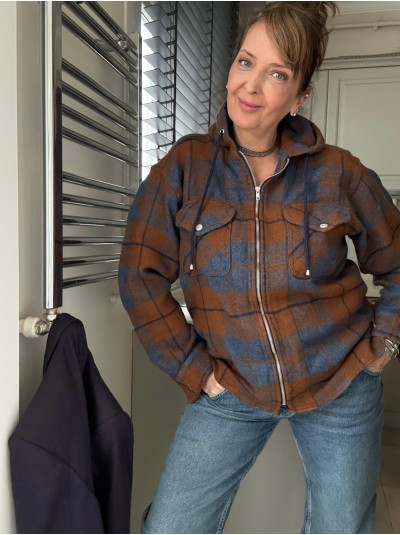 Vintage Made in USA Kapüşonlu Oduncu Gömlek 