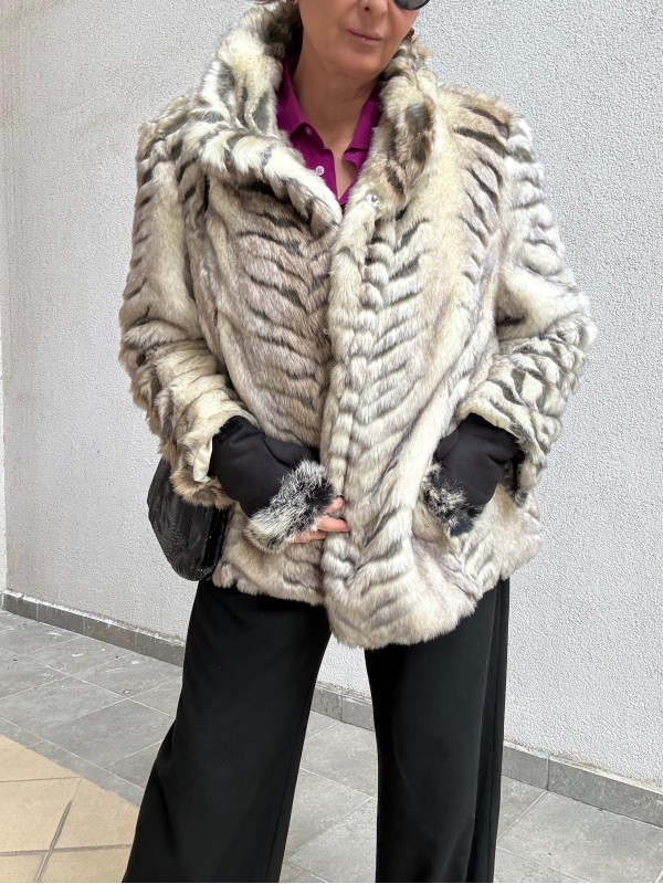 Premium Vintage Kısa Bej Peluş