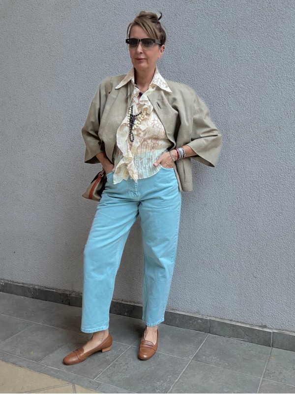 Vintage Made in Germany Ekose Ceket