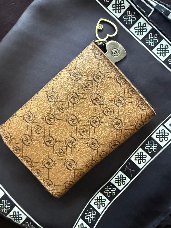 Vintage Vakko Monogram Cüzdan 