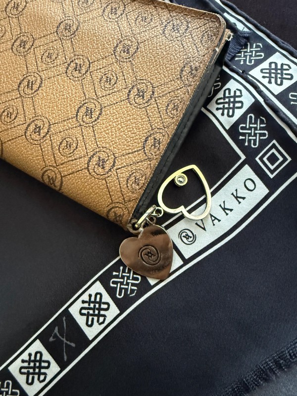 Vintage Vakko Monogram Cüzdan 