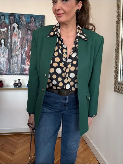 Vintage Yeşil Blazer 