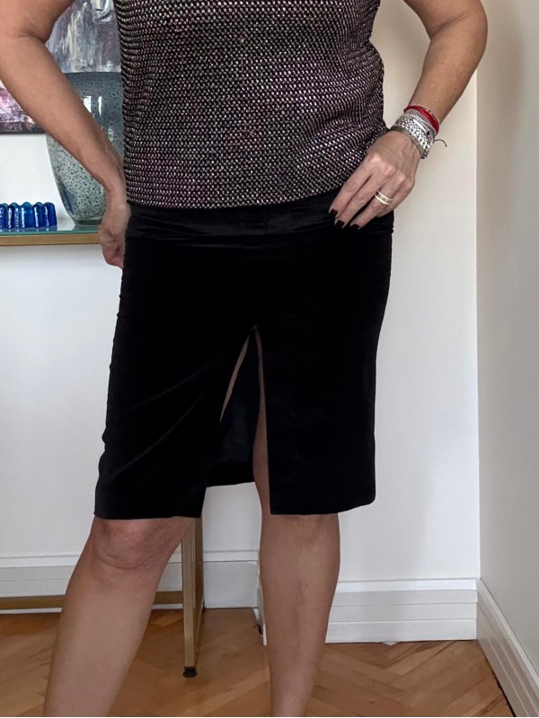 Vintage Beymen Kadife Kalem Etek