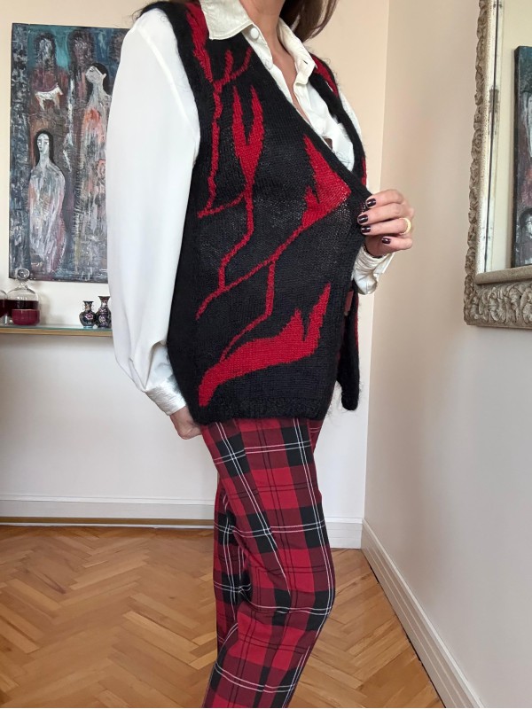 Vintage Made in Italy Mohair Yelek 