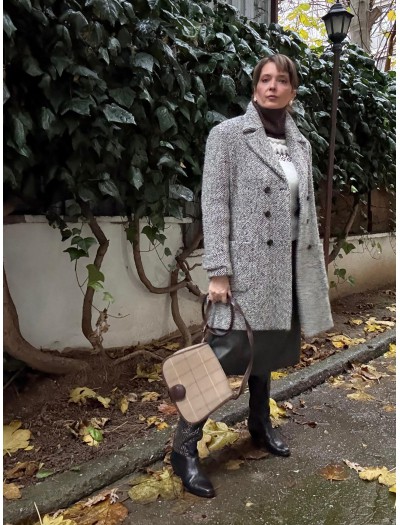 Tüvit Kruvaze Vintage Kaban