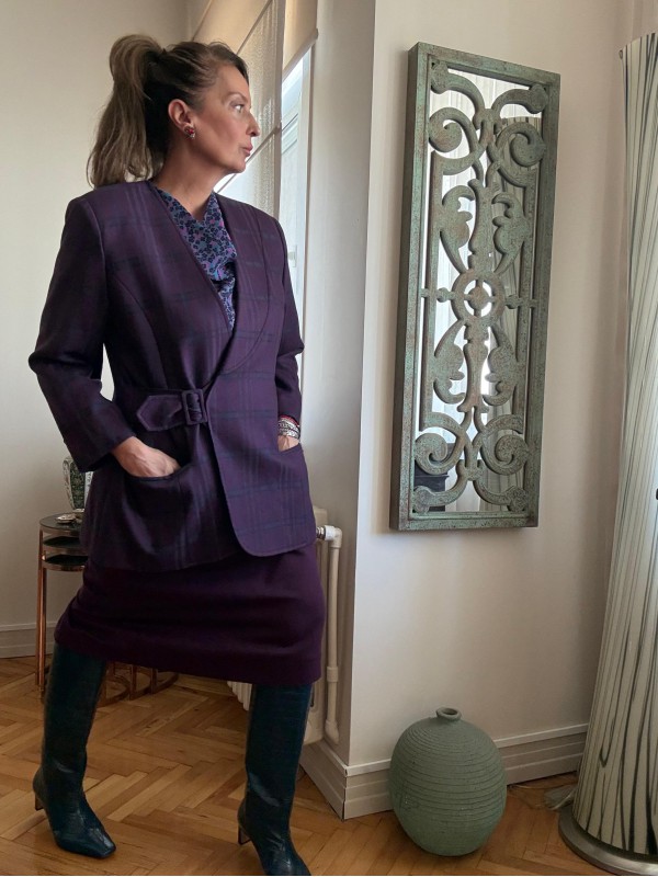 Vintage Mor Yün Takım 