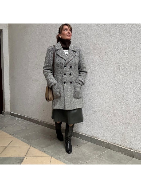 Tüvit Kruvaze Vintage Kaban