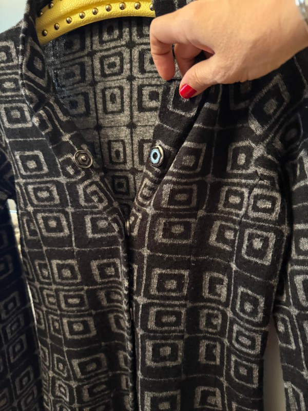 Blue Joint Collection-Italy Geometrik Desenli Hırka 