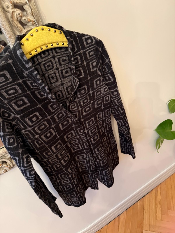 Blue Joint Collection-Italy Geometrik Desenli Hırka 