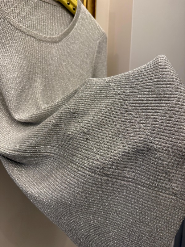 Vintage Gri Simli Triko TwinSet