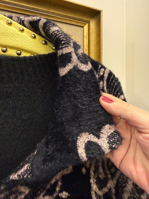 Vintage Siyah Triko TwinSet 