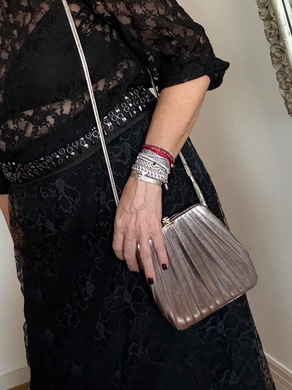 Vintage Bronz Mini Çanta