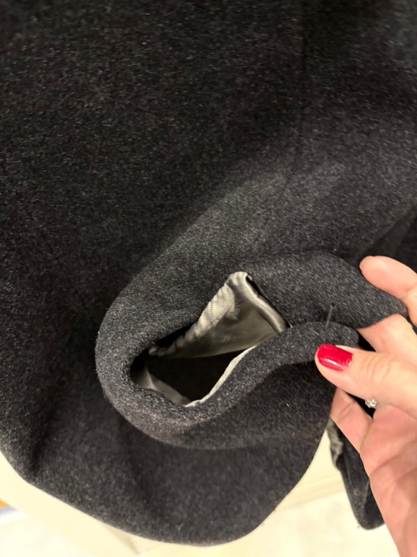 Maje Yün&Kaşmir Gri Kaban 