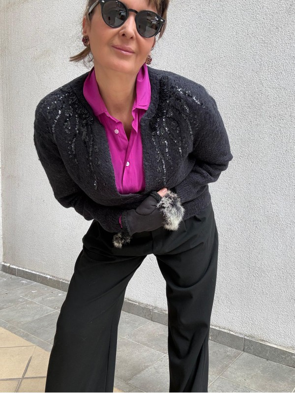 Vintage Mohair Hırka