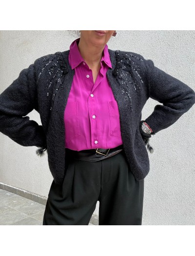 Vintage Mohair Hırka